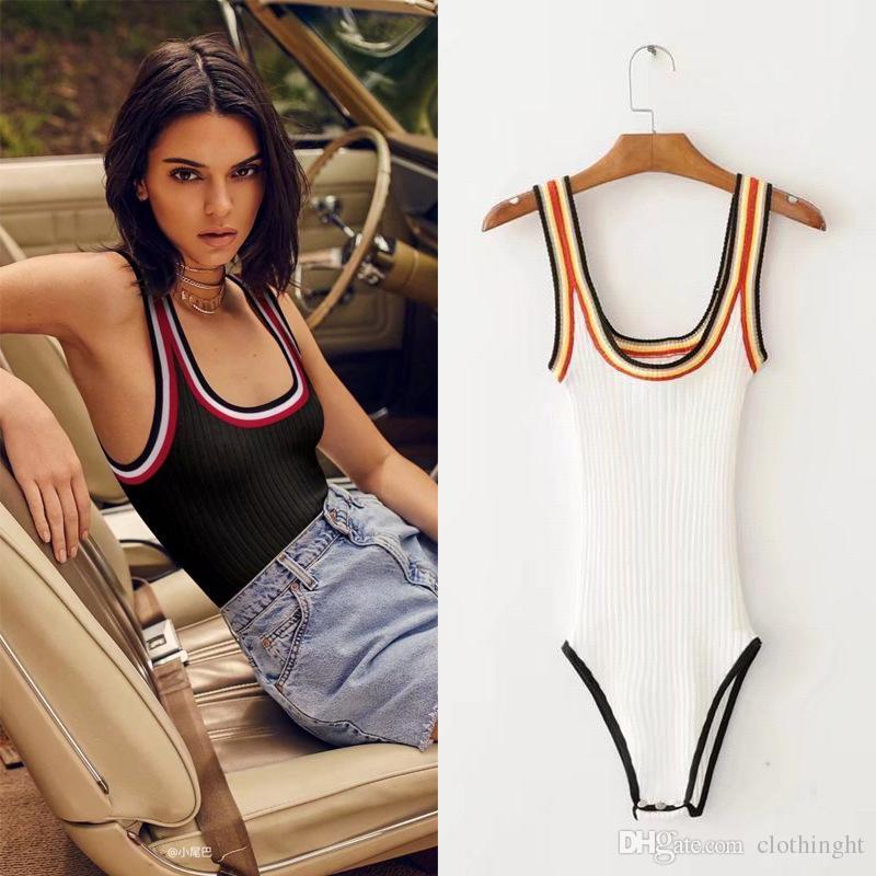 

Women One-piece Mankini Bodysuit Tank Tops Slim Cut Leotard Singlet Underwear Workout Dancewear Tops Clothing Siamese Knitted Wool Vest, White