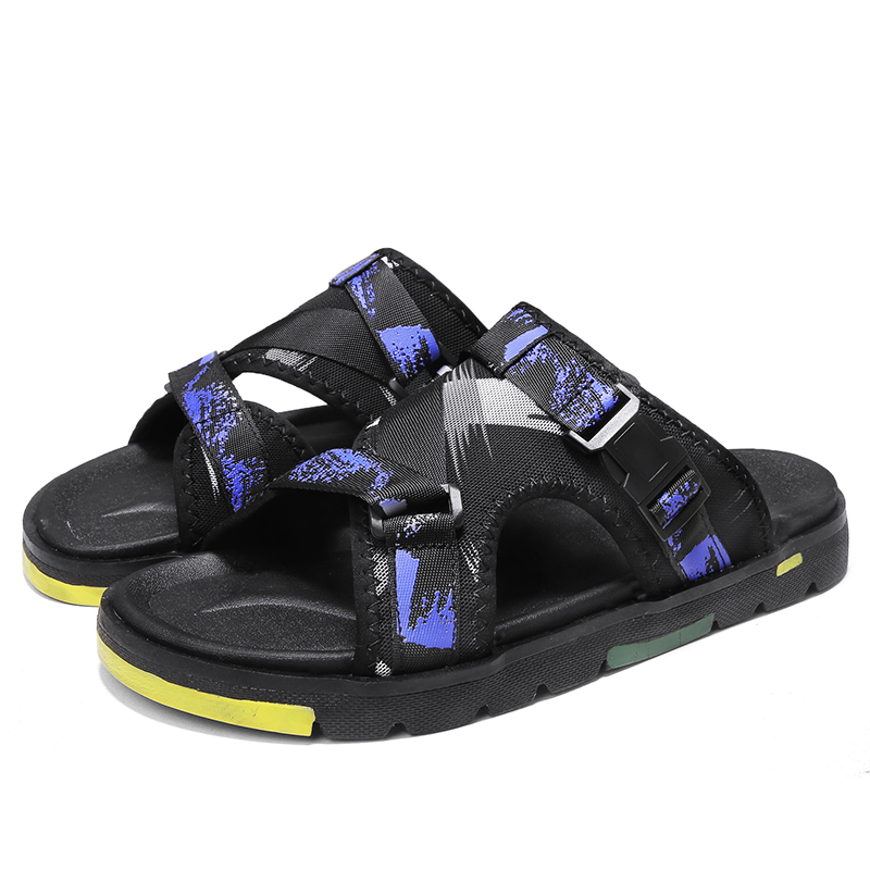 

summer sandals sandali men deportivas homme trekking gladiator for sandale para masculino man 2020 romanas slide male playa de, Black