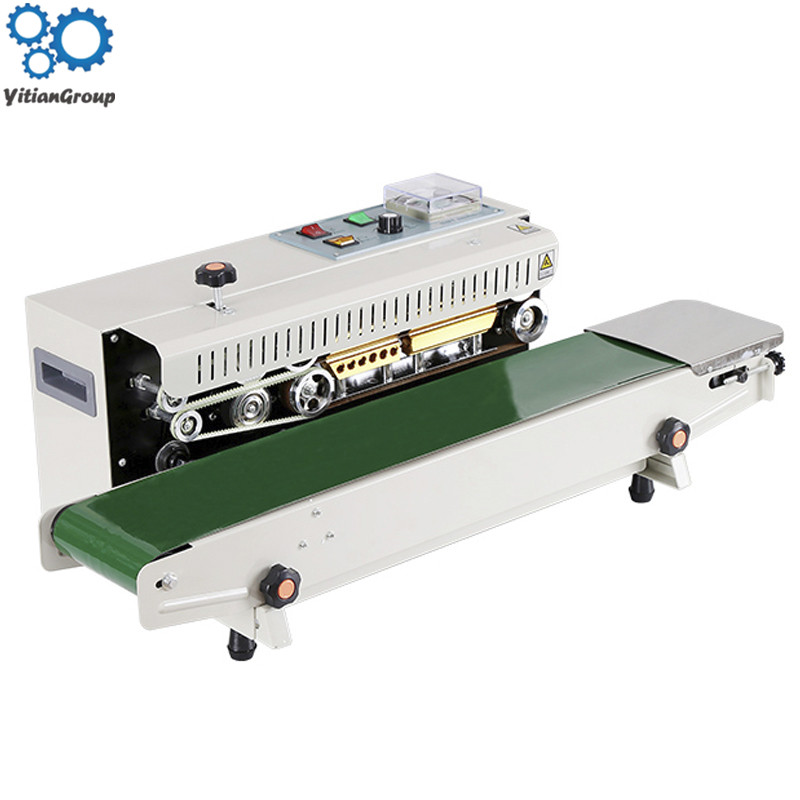 FR-900 Continuous Automatic film sealing machine aluminum foil bag edge sealer food packaging machine 220V/110V 850W 1PC-image-535264158