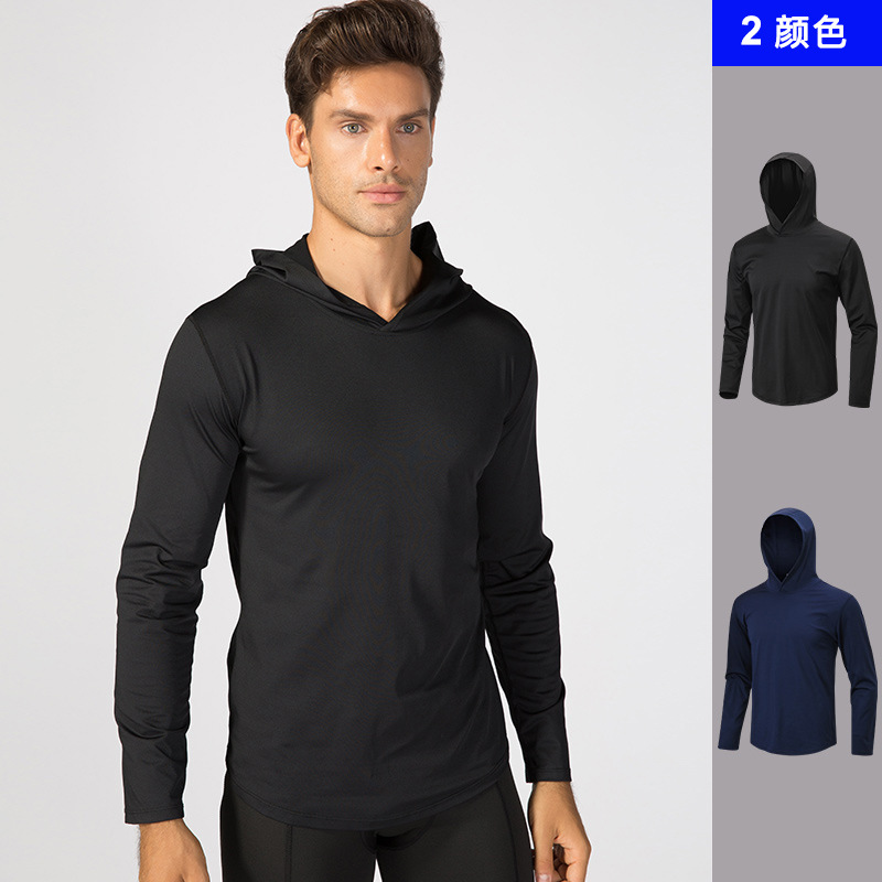 

New Fitness Men Hoodies Brand Clothing Men Hoody Casual Sweatshirt Muscle Men' Slim Fit Hooded Jackets, Black