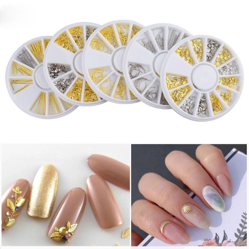 

Nail Art Rhinestone Marquise Heart Crystal 3D Nail Stones Art Stickers Adhesive Geometric Mixed Design Decals Tips #ZF