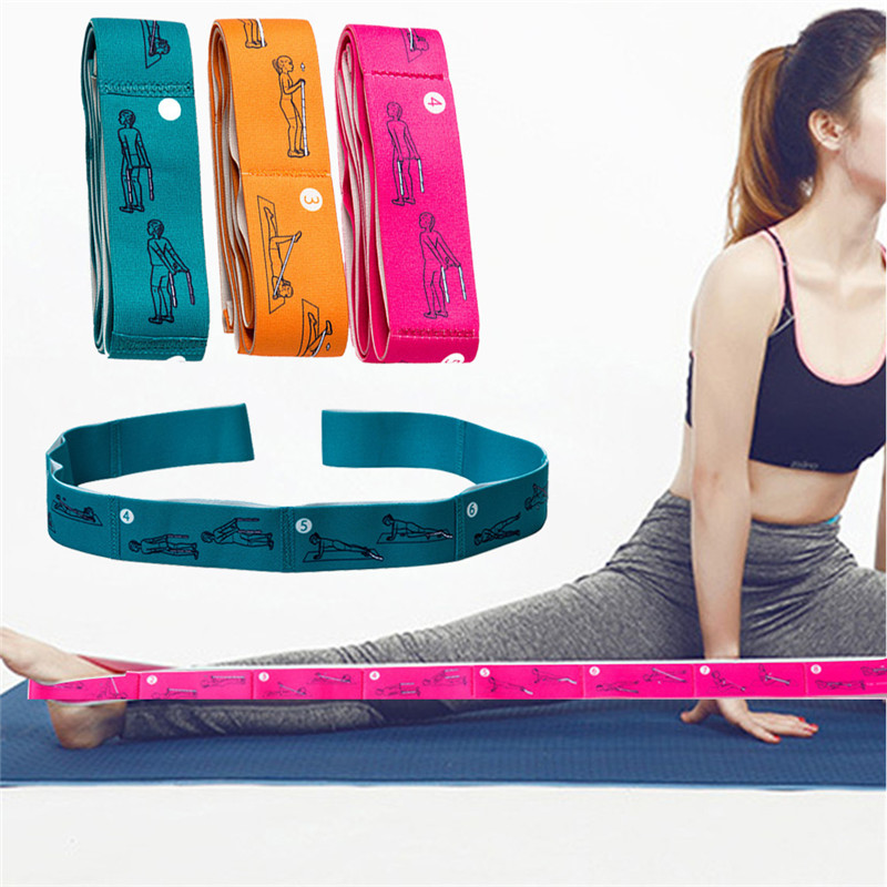 Sports Gymnastics Bodybuilding Stretching Belt Fitness Accessories Yoga Sports Home Gym Nylon Resistance Band Muscle Training-image-535382802