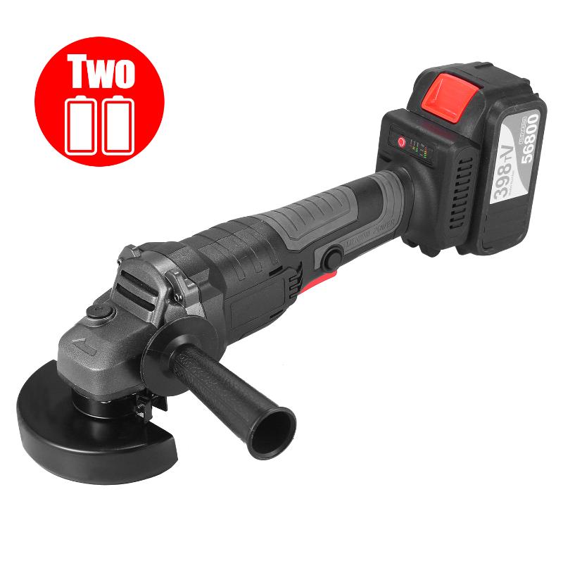 

18V Brushless Angle Grinder Tool 100mm Variable Speed 4.0Ah Lithium-Ion Electric Cordless Grinding Machine Metal Cutter