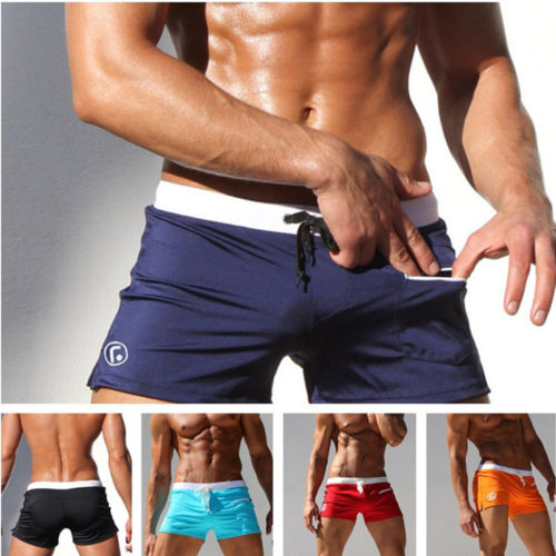 

New Stylish Men's Swimwear Swimsuits Surf Board Beach Wear Swim 5 Colors Trunks Boxer Shorts