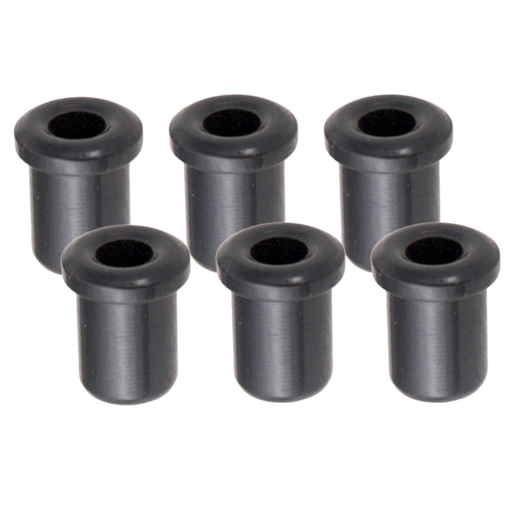 

6 pieces Guitar String Mounting Ferrules Bushing for Electric Guitar Part Black