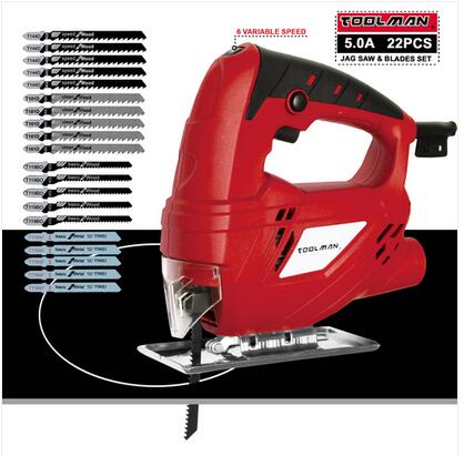 

Free shipping Wholesales Hot sales 22pcs Toolman 5 A High Performance Jig Saw - Bare Too
