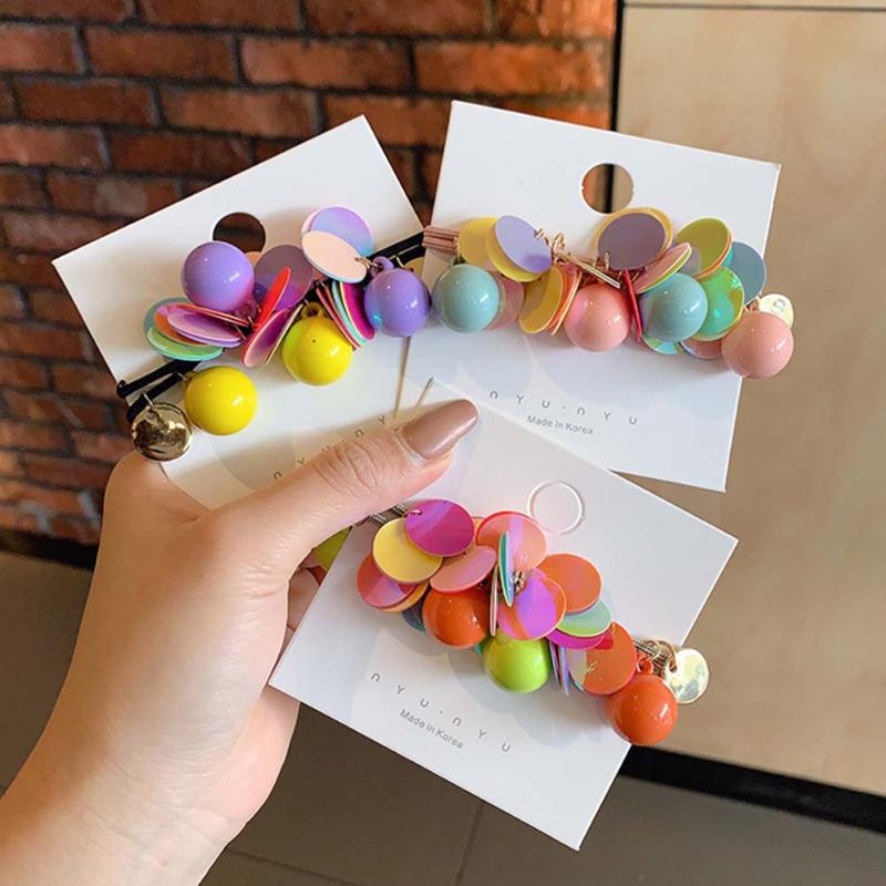 

Headwear Princess Cute Gift Rope Elastic Bands cloth accessory Headdress Ball Sequins