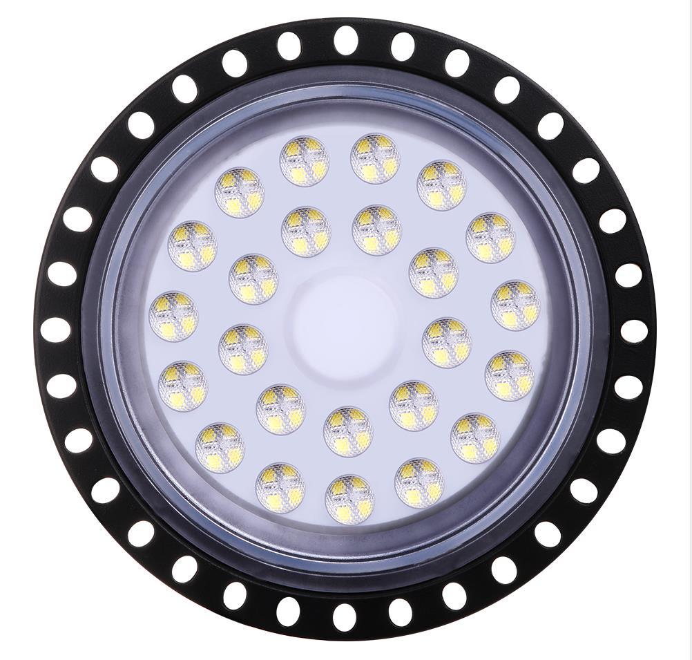 

LED High Bay Light 100W 150W 200W Waterproof IP65 Outdoor 110V Floodlight UFO Cool White Led light Stage Lights Slim Shop Round Chandel