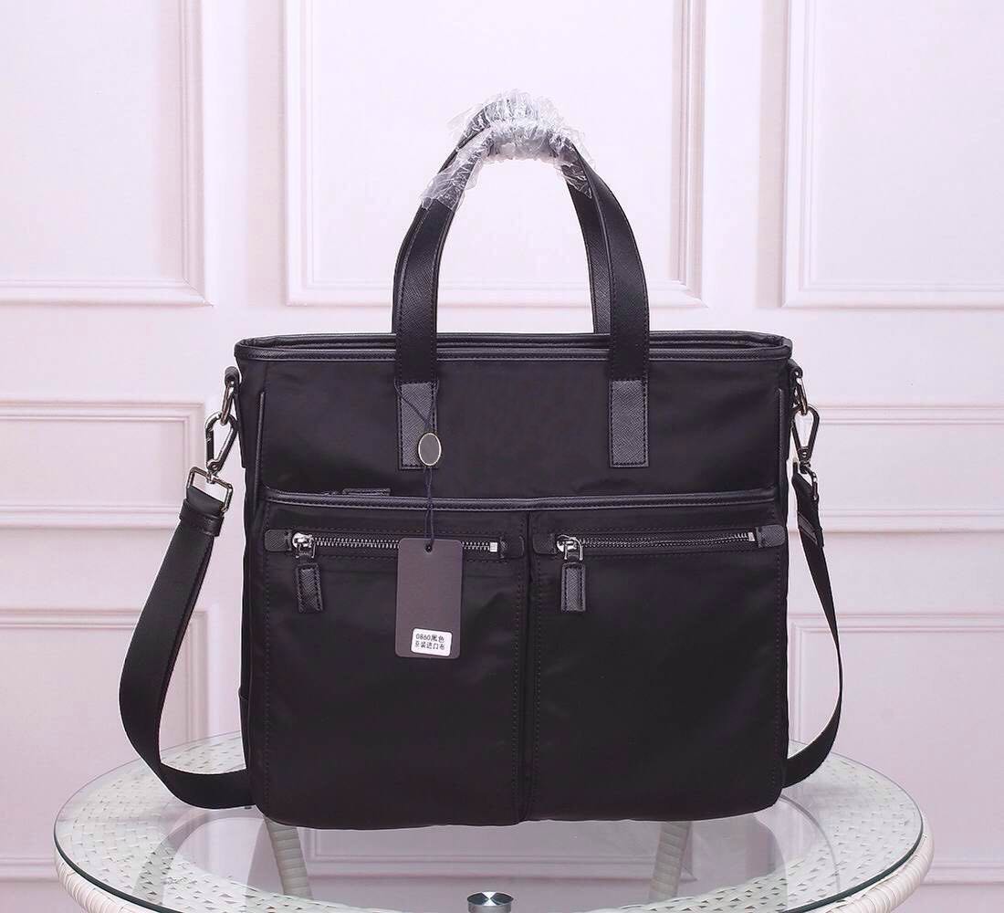 Designer briefcases men shoulde bag for men waterproof canvas cowhide leather fashion Female shoulder bag Tote document bag handbag for man