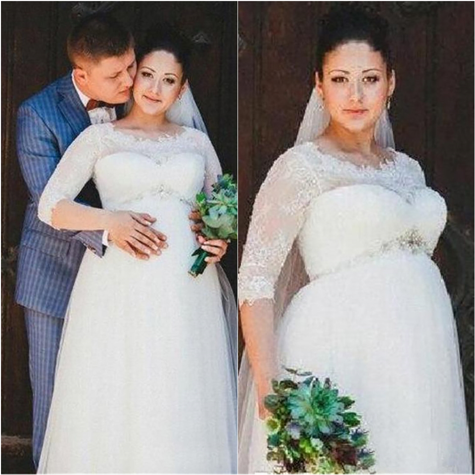simple wedding dresses for pregnant brides