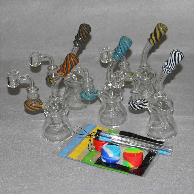 

Glass Beaker Dab Rig Bong Heady Bongs Mini Water pipe oil rigs smoking glass bubbler pipes with 14mm quartz banger