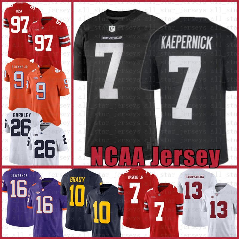 

white IMWITHKAPJerseys Colin Kaepernick Nick Bosa Dwayne Haskins Jr Tua Tagovailoa Tom Brady Barkley Trevor Lawrence Travis Etienne Jr., Ncaa (shizihui)