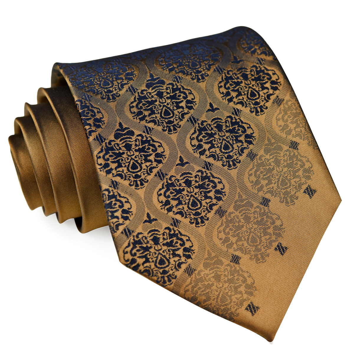 

K13 Handmade Solid Floral Gold Brown Bronzed Navy Blue Mens Ties Neckties Hanky 100% Silk Jacquard Woven Tie Sets  Shipping Wholesale