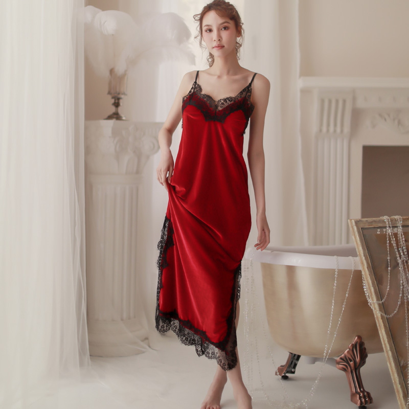 velvet night gown