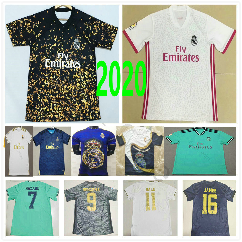 

2020 Real Madrid Chinese New Year 4th Special Version Soccer Jerseys HAZARD JOVIC VINICIUS JR SERGIO RAMOS RODRYGO Custom Football Shirt, Black;yellow