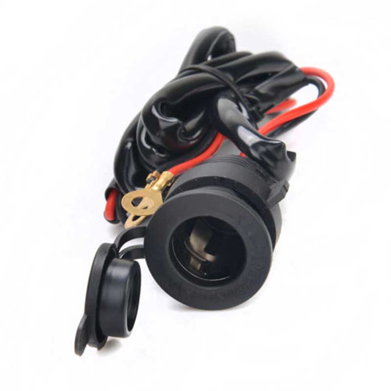 12V Power Socket Car Boat Motorcycle Cigarette Lighter Plug 1.5m Wire Waterproof-image-461161231