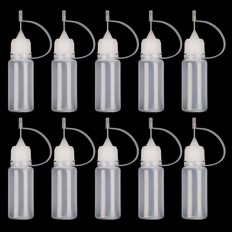 

Best Hot Sale 10Pcs 10ML PE Glue Applicator Needle Squeeze Bottle for Paper Quilling DIY Scrapbooking Crafts EK-New