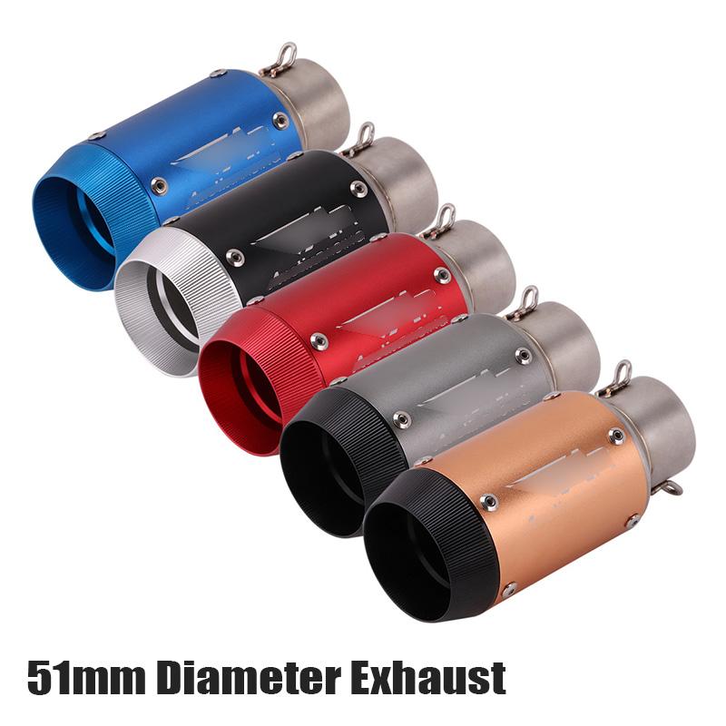 28 millimetri 32 millimetri 38 millimetri 51 millimetri Motociclo di scarico del silenziatore del tubo di 125cc 150cc 160cc Dirt Pit Bike Color : Titanium 28mm