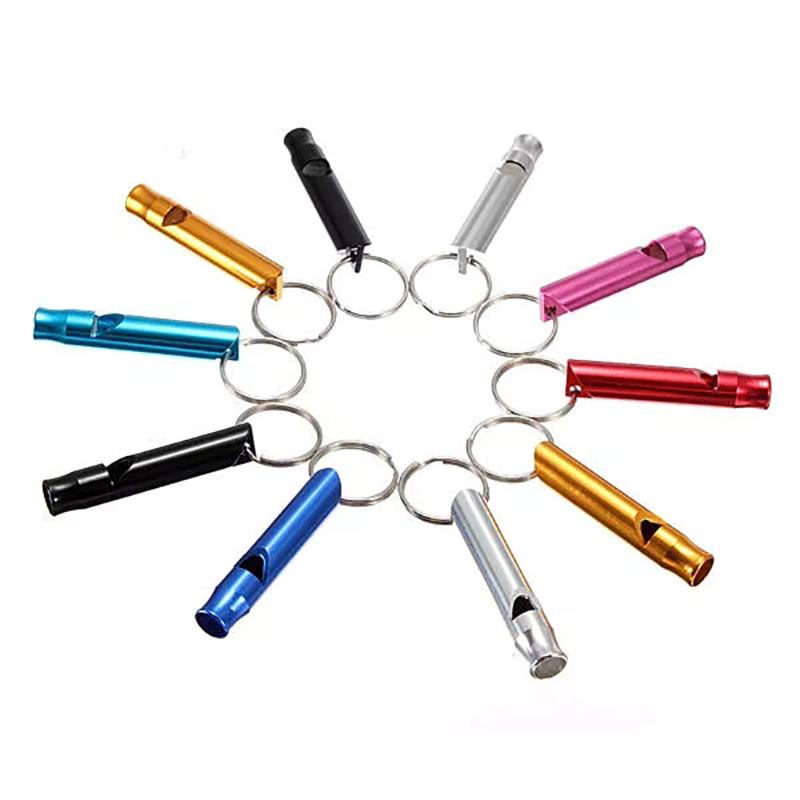 

10Pcs Multifunctional Emergency Survival Training Whistle Keychain For Camping Hiking Outdoor Sport Tools