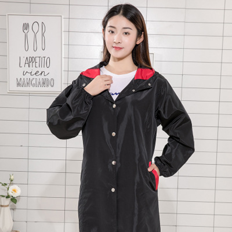 

Factory direct men and women fashion Korean kitchen strong waterproof and oil-proof anti-fouling adult smock overalls apron