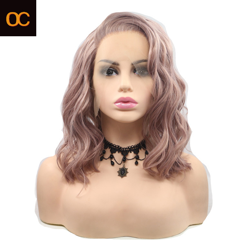 

OC 931 New Chemical fiber wig Personalized customization colour Shawl medium and long curly hair girl Front lace headgear