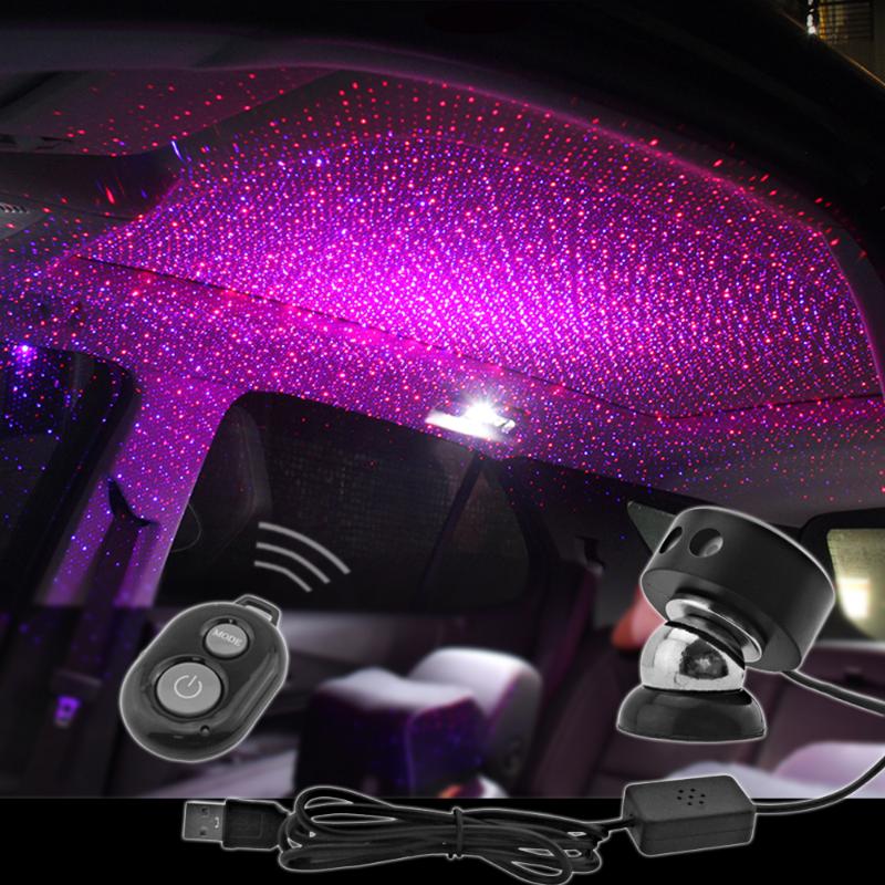 

Car star lights modified auto armrest box usb atmosphere lights starry sky starry ceiling decorative light