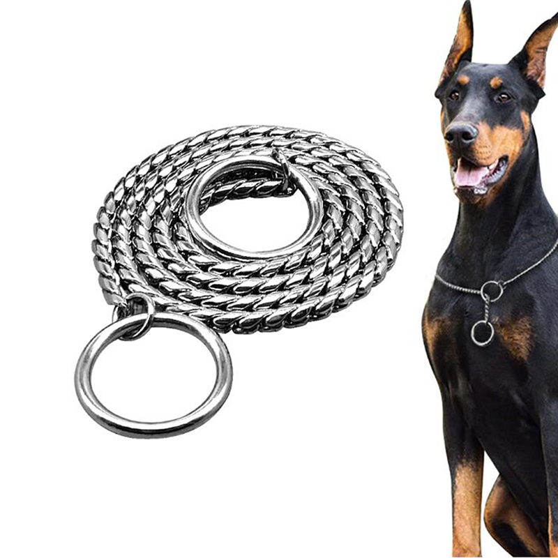 

Pet Traction Rope Stainless Steel High-Quality Snake Chain Pet Training Collar Small And Medium-Sized Dog Chain Supplies
