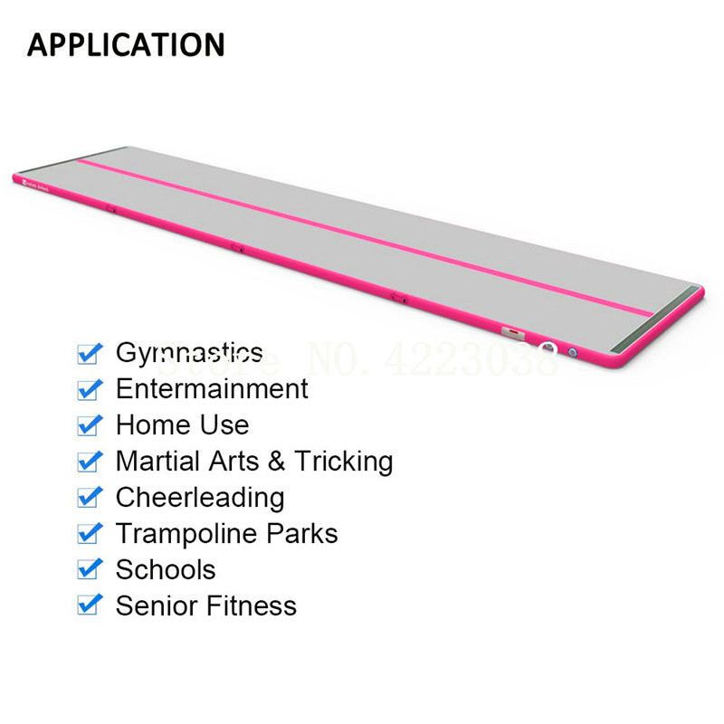 

5*1*0.1m gymnastics air track olympics gym yoga wear-resistant gym mattress water yoga mattress for home/beach/water yoga