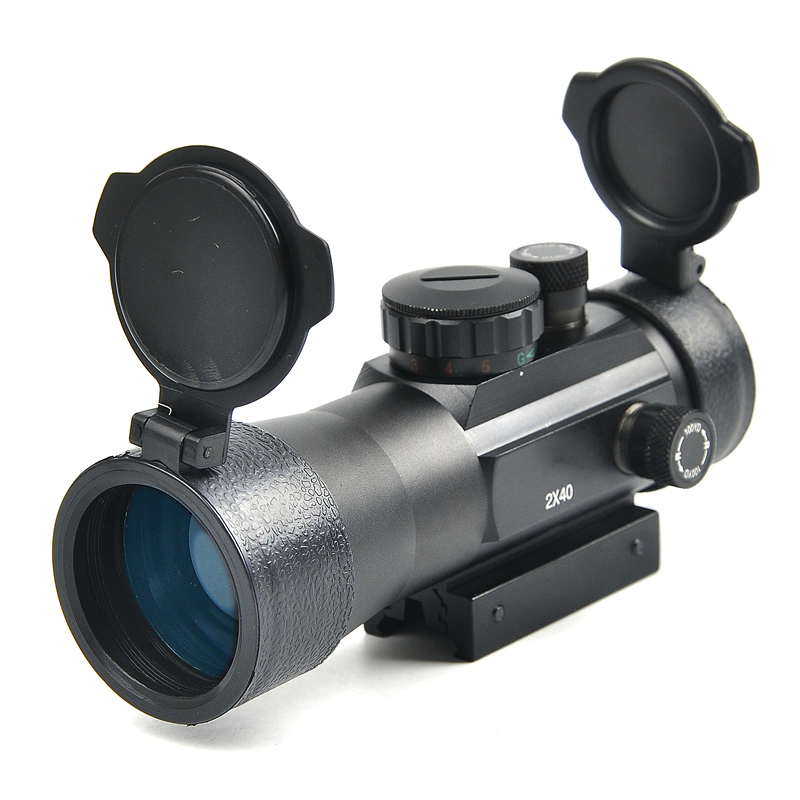 

B Brand 2x40 Green Red Dot Sight Scope Tactical Optics Riflescope Fit Picatinny Rail Mount 20mm 11mm Rifle Scopes for Hunting