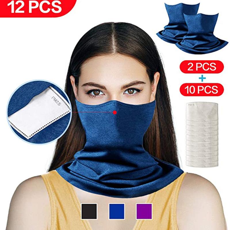 Cycling Caps Multifunctional Anti-uv Scarf Neck Cover With Safety Filter Washable Bandana Face Z2-image-538764943