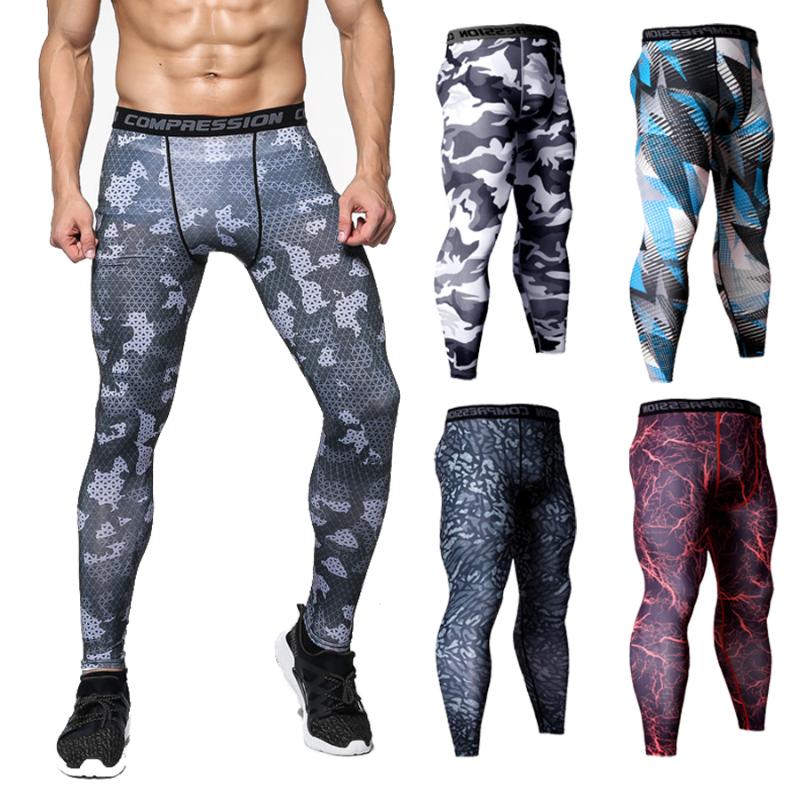 

Men' Sportswear Running Pants Compression Pants Basketball Sports Socks Bodybuilding Gym Pant Jogging Skinny Leggings, Red