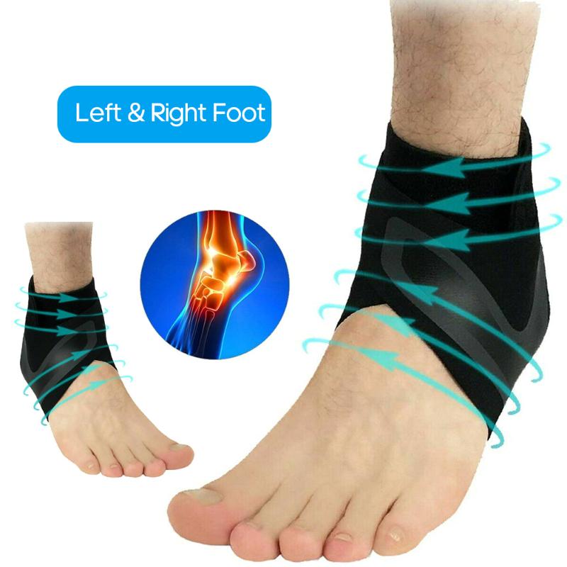 

1 PC Sports Ankle Brace Fitness Gym Ankle Support Gear Elastic Foot Weights Wraps Protector Legs Power Weightlifting, Black