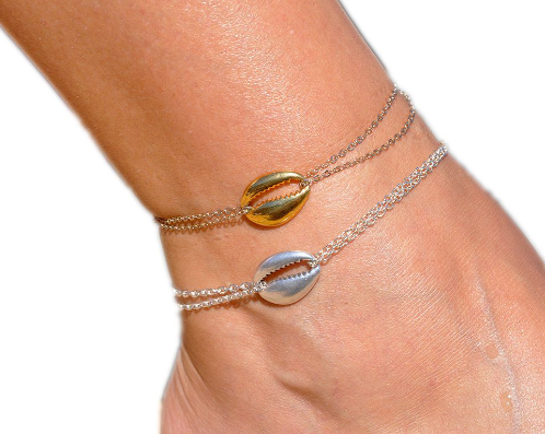 Plata esterlina 925 Azul Turquesa Pulsera De Doble Cadena Tobillera Tobillo Playa