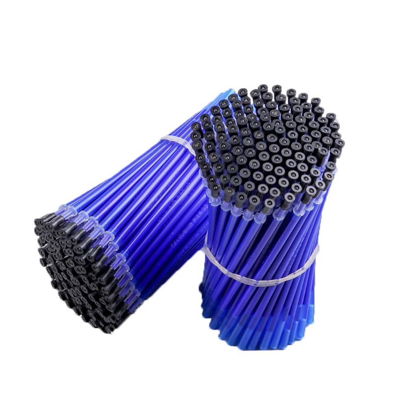 

100 Pcs/Set Office Signature Shool Gel Pen Refill Rod Magic Erasable Pen Refill Accessories 0.5mm Blue Black Ink Writing Tools