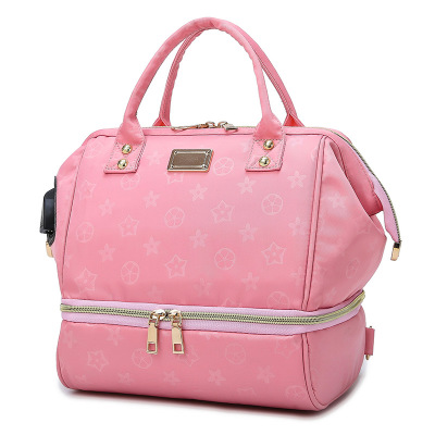 

Diaper Bag Mummy Maternity Baby Bags Small Travel Grey Baby Nappy Changing Backpack Women Insulated Lunch Bag