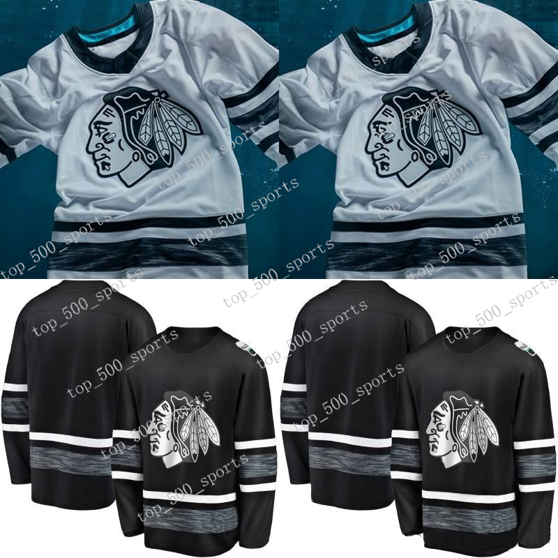 

Chicago Blackhawks 2019 All-Star Game Jersey Mens 7 Brent Seabrook 2 Duncan Keith 50 Corey Crawford 88 Patrick Kane Hockey Jerseys, Black;red