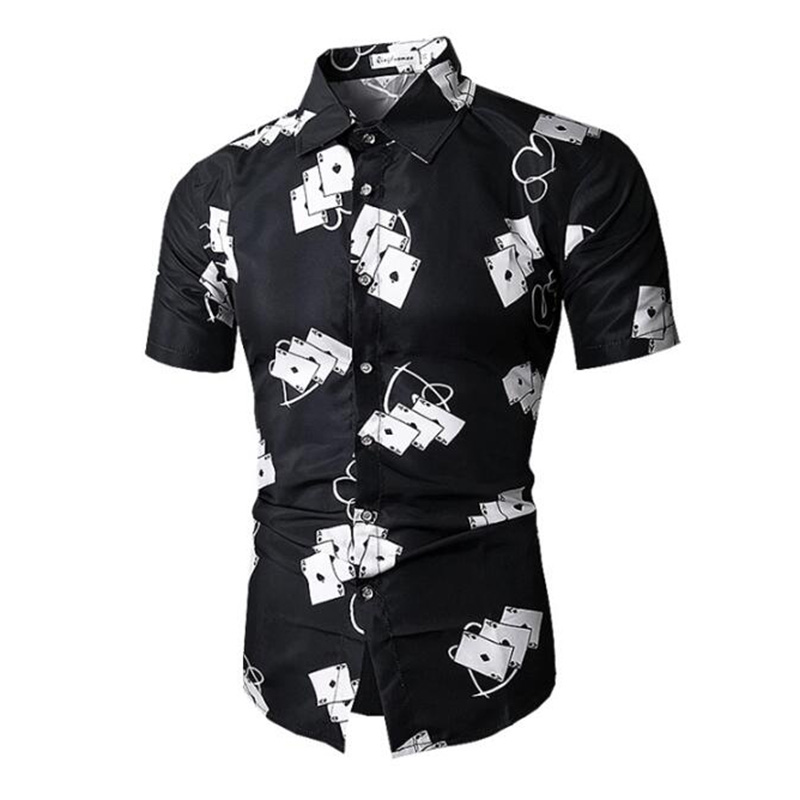 

MODA VELOCE Mens Printed Shirts Men Shirt Summer Beach Shirts For Men