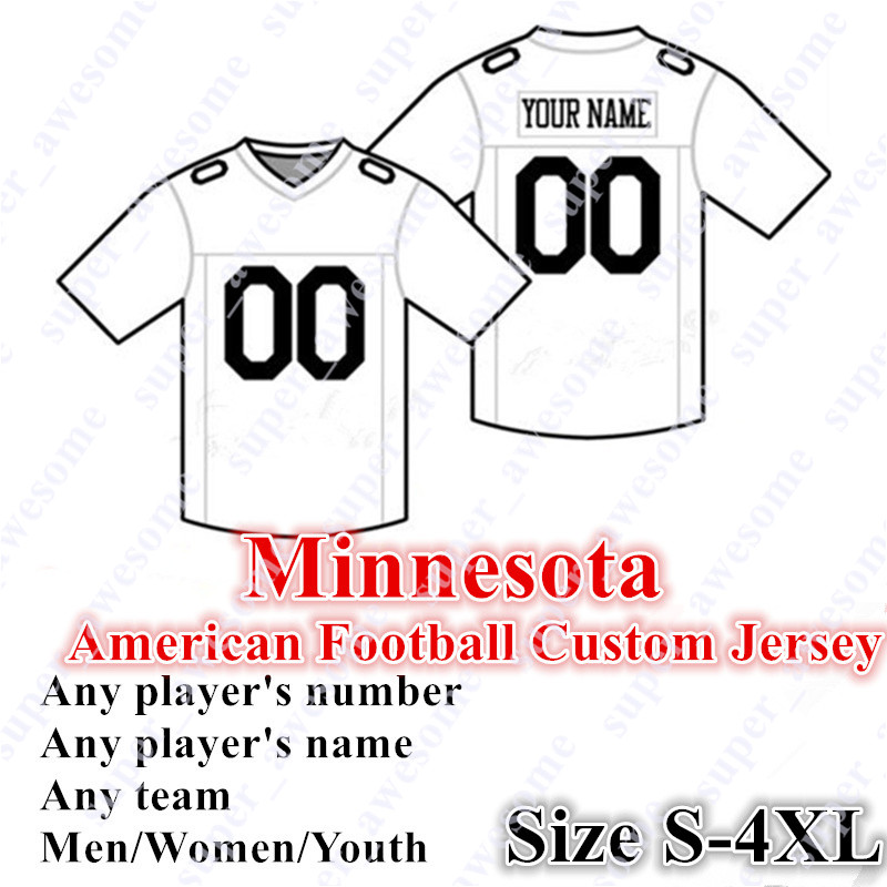

4XL CUSTOM Minnesota Football Jersey 8 Cousins 33 Cook 14 Diggs 19 Thielen 25 Mattison 99 Hunter 97 Griffen 54 Kendricks 4 Favre 84 Moss, Women purple