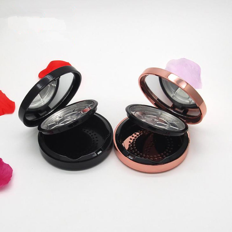 

Empty Powder Case Makeup Blush Box DIY Cosmetic Container with Mirror Travel Size Portable Fast Shipping F3842