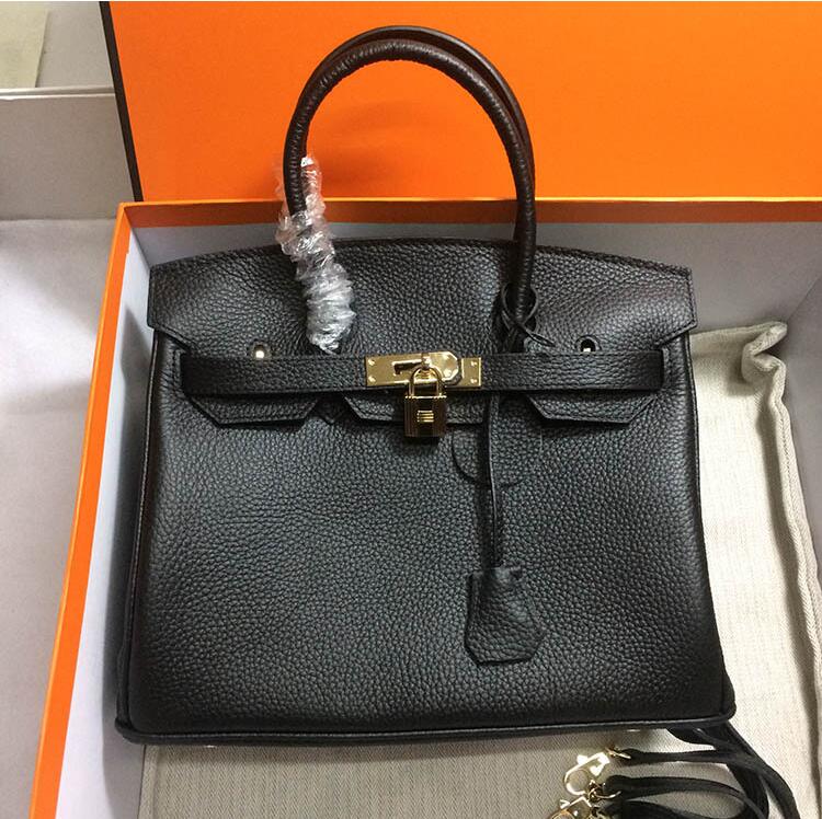 Wholesale New classic bags Gold buckle Fashion handbags Genuine Leather Shoulder Bags Tote Handbag free shipping