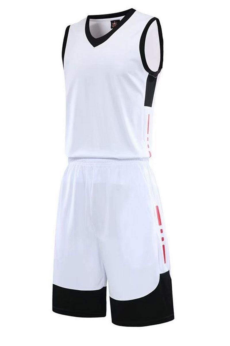 

hdfghdf men Basketball Uniforms,mens kits Sports clothes tracksuits Discount Cheap boy Basketball Sets tops With Shorts A39-16, White