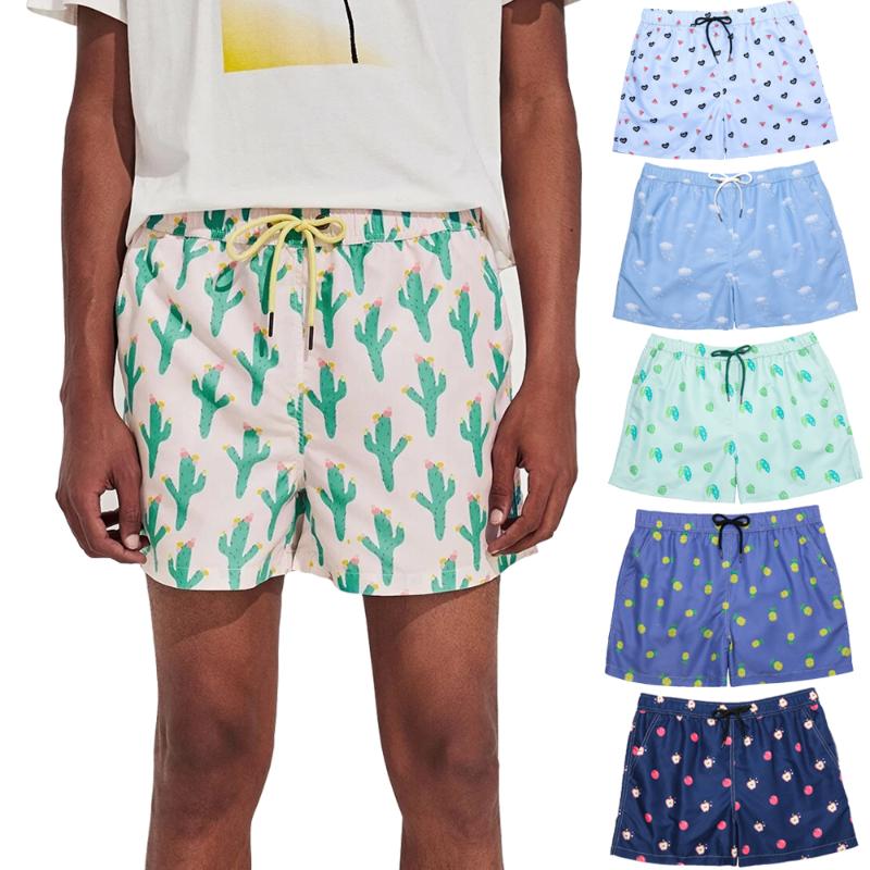 

SWAGWHAT Pocket Quick Dry Swimming Shorts for Men Swimwear Man Swimsuit Swim Trunks Summer Bathing Beach Wear Surf Boxer Brie, St05