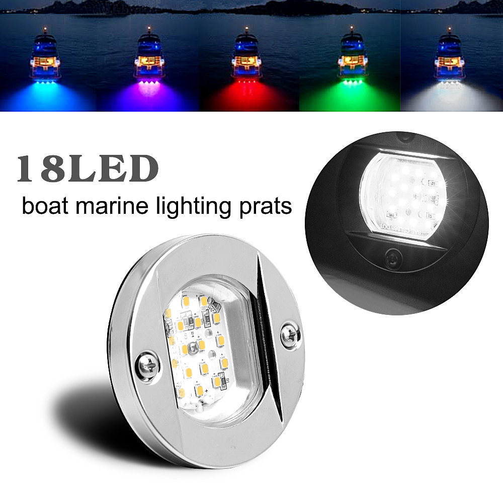 2PCS 12V-24V Night Fishing Boat Underwater 180LED Lights Attractor Accessories