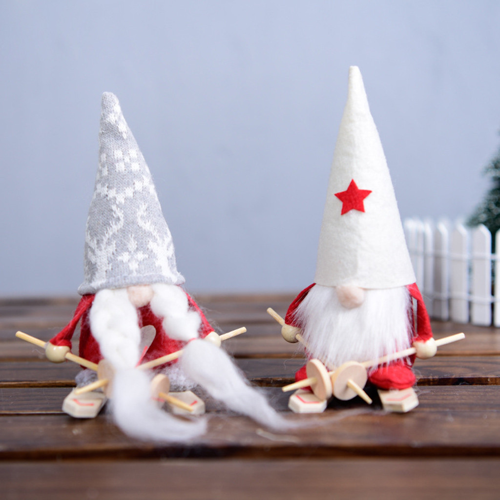 

Christmas Decoration Window Standing Faceless Doll Figurine Creative Gift New Year Decorations Merry Christmas Ornaments
