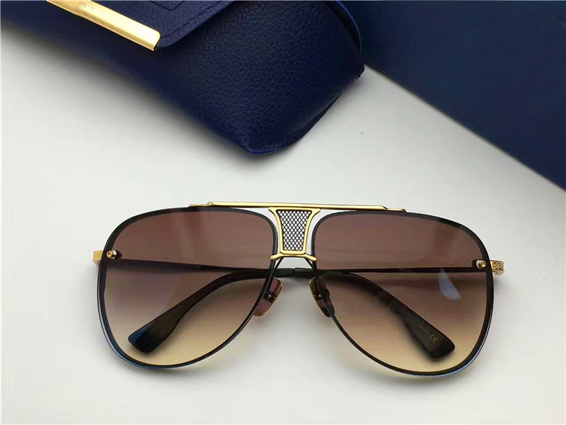 

pop sunglasses 20 men design metal vintage glasses fashion style pilot frameless UV 400 lens with case