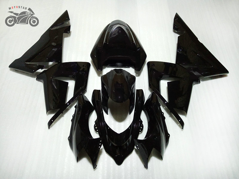 

Customize Chinese fairing kits for Kawasaki Ninja 2004 2005 ZX-10R ABS plastic road race black motorcycle fairings set ZX10R 04 05 ZX 10R, Same as the picture