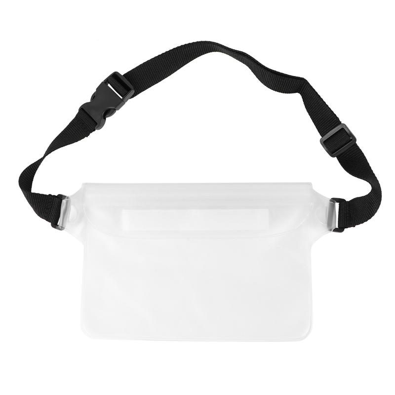 

Swimming Phone Waterproof Bag PVC Mobile Phone Floating Waterproof Bag Outdoor Waist Pouch Portable Swimming Supplies, Black