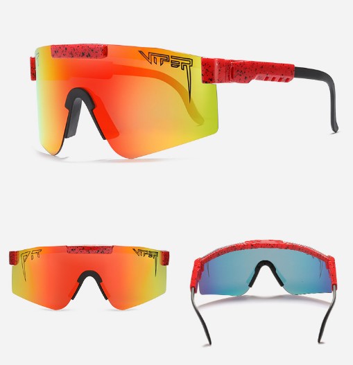 Men Sunglass Pit Viper Large Frame Riding Sunglasses Colorful Full