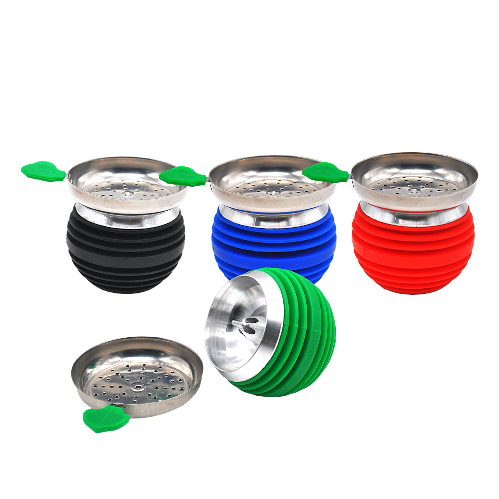 

Hot selling apple round style smoking pot, hookah accessories, creative personality, smoking bowl and smoking set