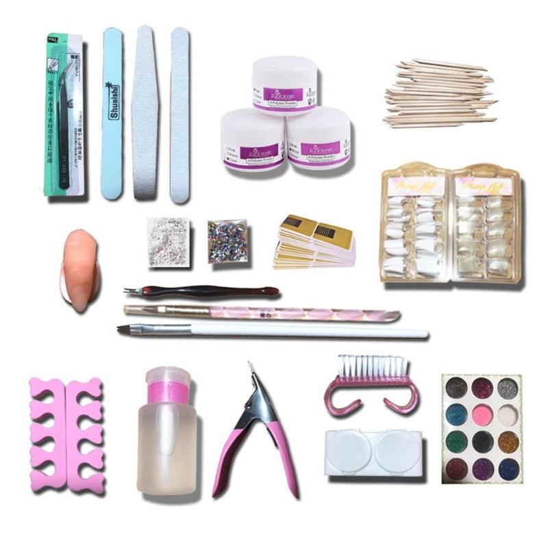 

Diy Nail Tool Kit Beauty UV Gel Painting Nail Art Dotting Pen Salon Decoration Manicure Tools Kit Powder Art Tool Starter